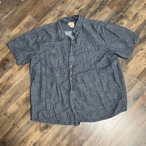 Casual Charcoal Button-Down Shirt